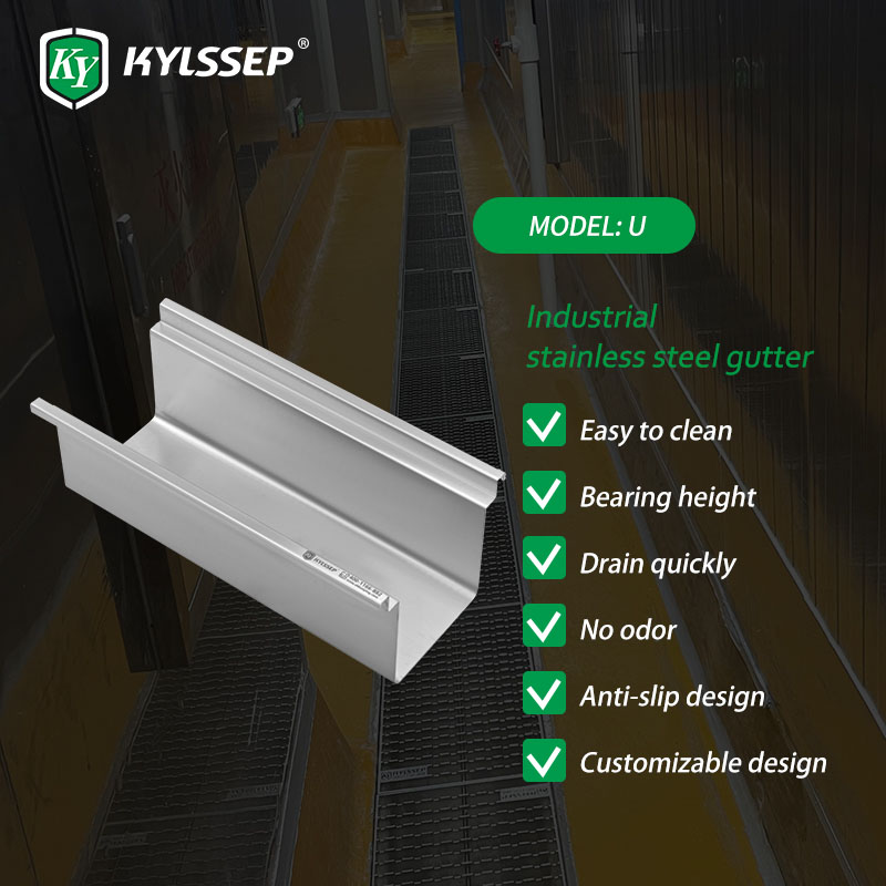 U-boaiem roestfrij geul drains